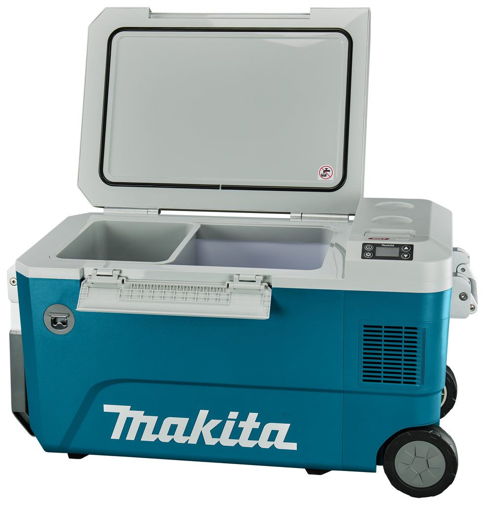 Makita CW002GZ01 18V/40V 230V Gefrier-/Kühlbox mit Heizfunktion, 50 l, ohne Akkus und Ladegerät