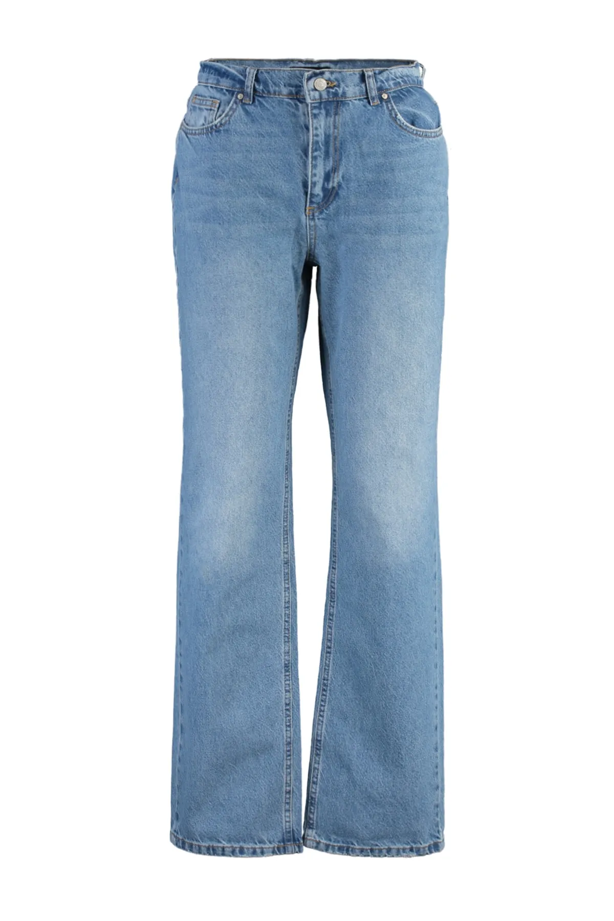 Trendyol Collection  Blaue Jeans mit niedriger Taille und weitem Bein TWOAW23JE00566