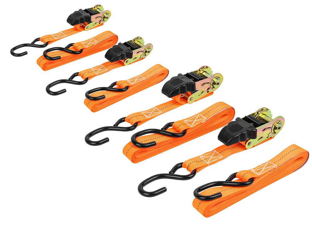 LAS Spanngurt-Set 4-tlg, mit Ratsche und Haken