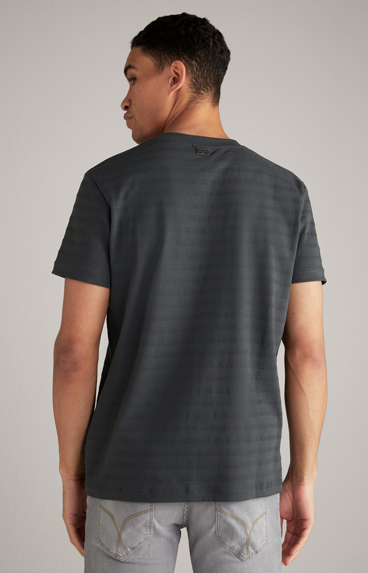 T-Shirt Carisio in Dunkelgrau gestreift