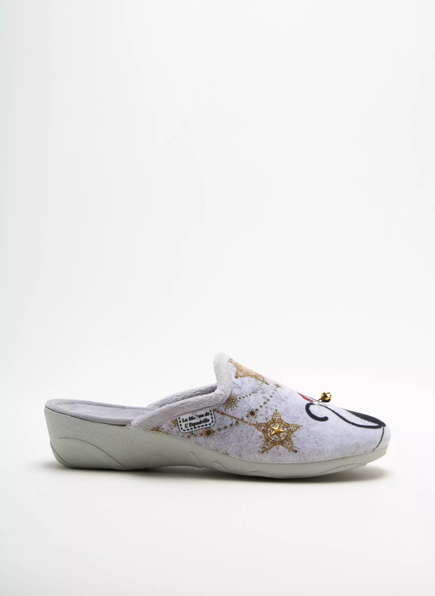 La Maison De L Espadrille Chaussons Femme couleur gris