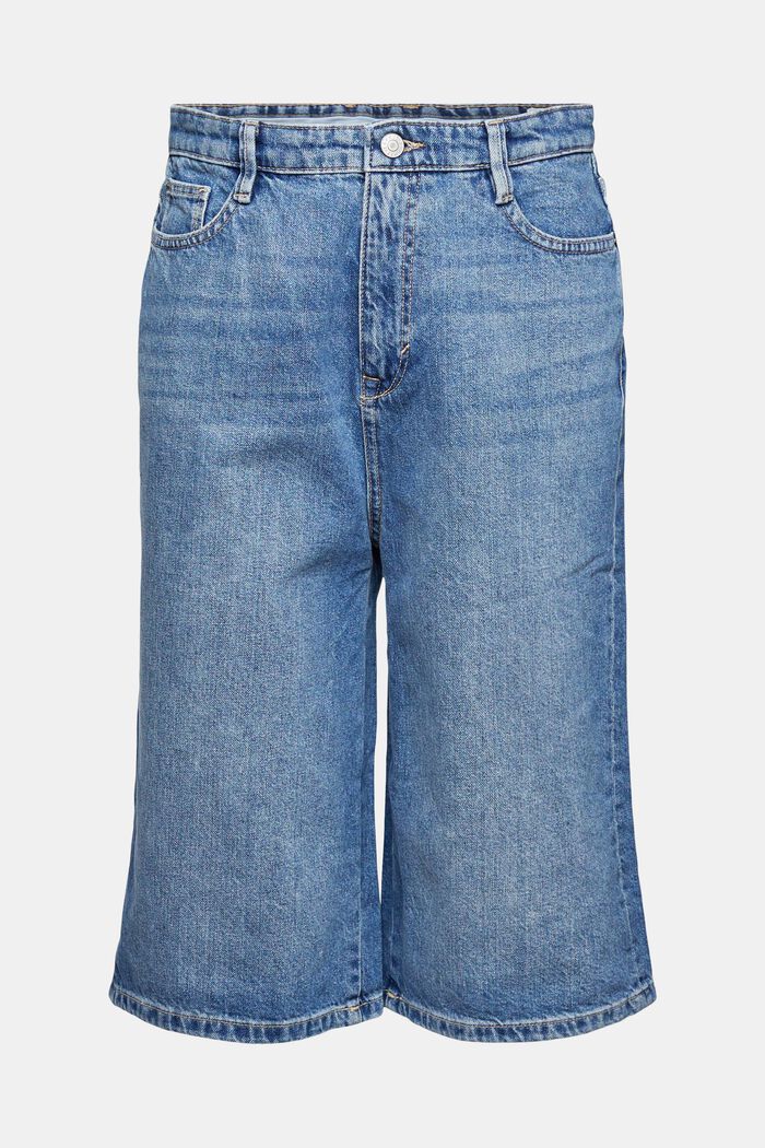 Jeans-Shorts mit verlängertem Bein