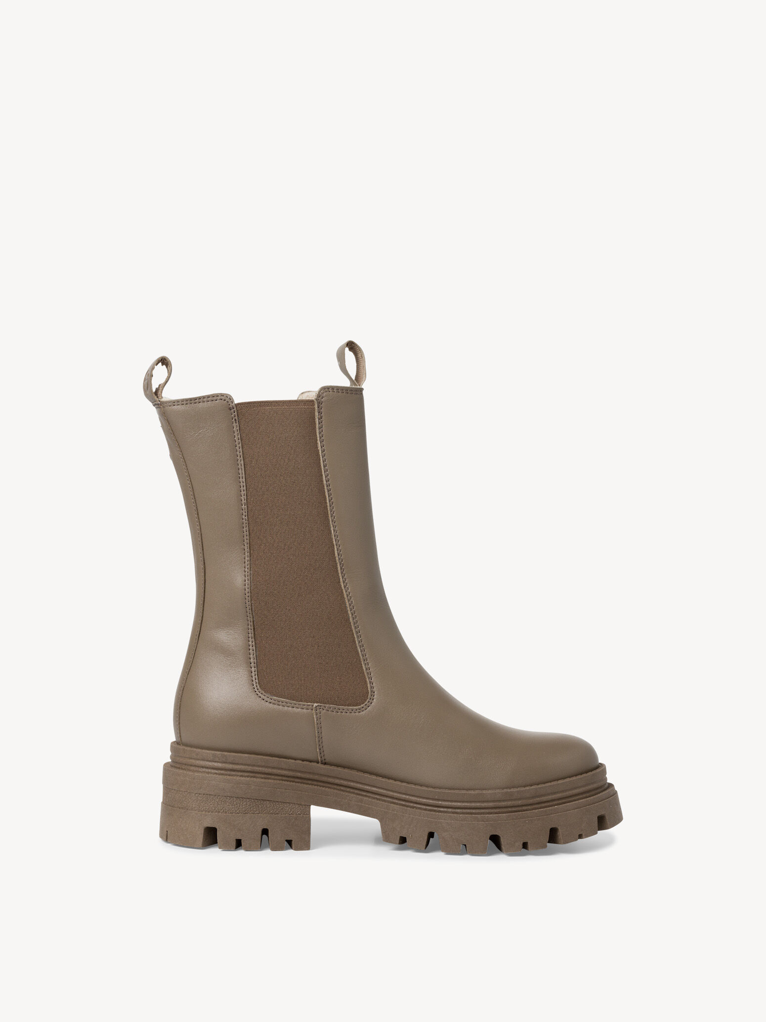 Bottine Chelsea en cuir - vert