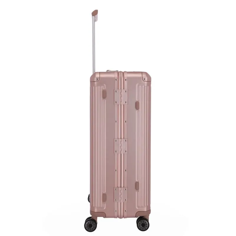 Travelite NEXT Trolley L mit 4 Rollen (77 cm) - Rosé
