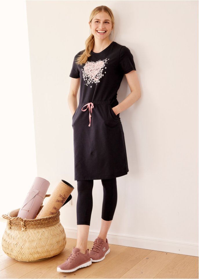 Kleid und 3/4-Leggings (2-tlg.Set)