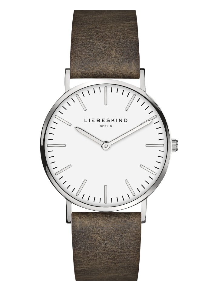 LIEBESKIND BERLIN Armbanduhr in Dunkelbraun günstig kaufen onesize