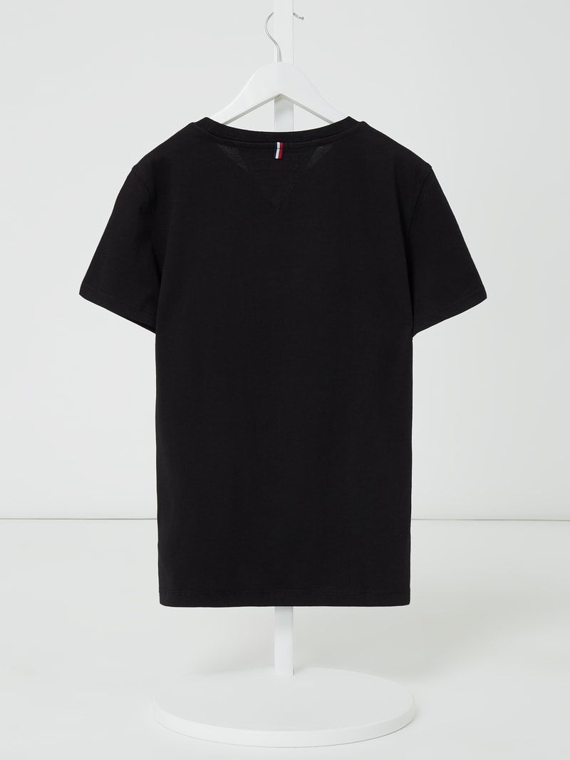 T-Shirt aus Bio-Baumwolle in schwarz