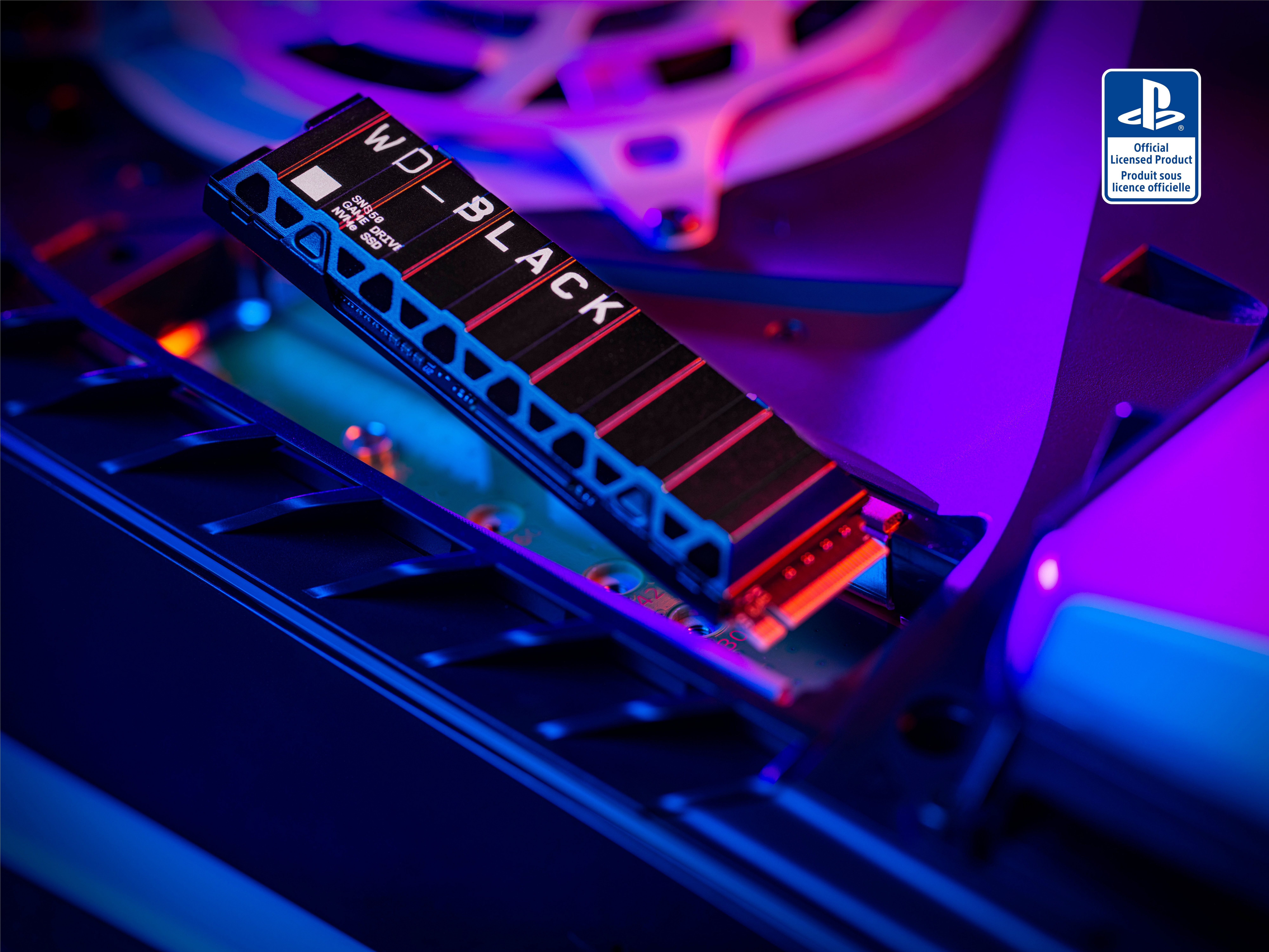 WD_Black SN850 NVMe™ SSD für PS5™-Konsolen mit Heatsink interne Gaming-SSD (1 TB) 7000 MB/S Lesegeschwindigkeit, 5300 MB/S Schreibgeschwindigkeit