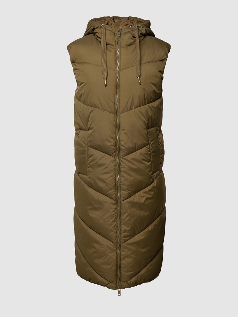 Steppweste mit Kapuze Modell 'Bomina' in khaki