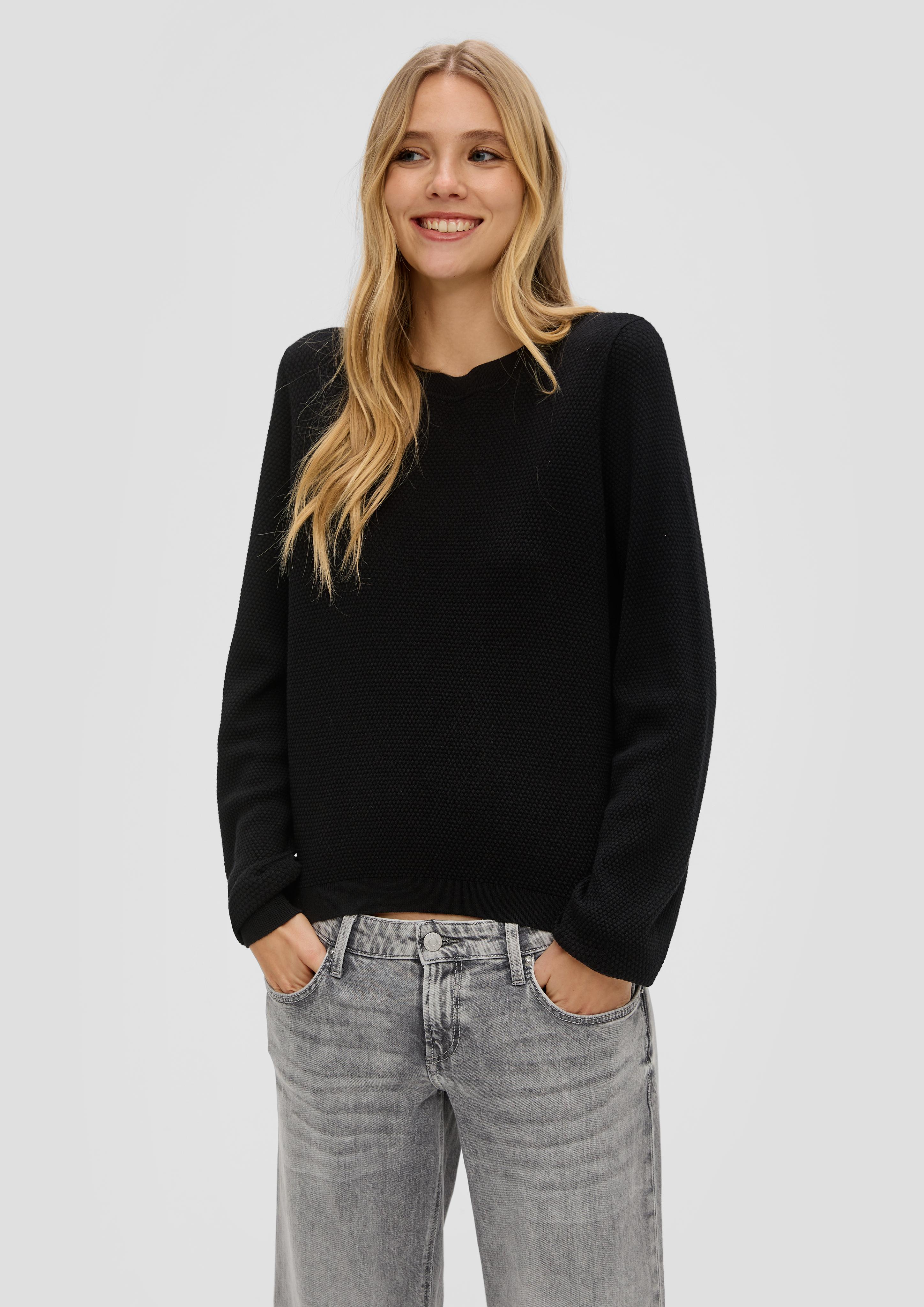 Strickpullover mit Dobby-Struktur  2140704-9999