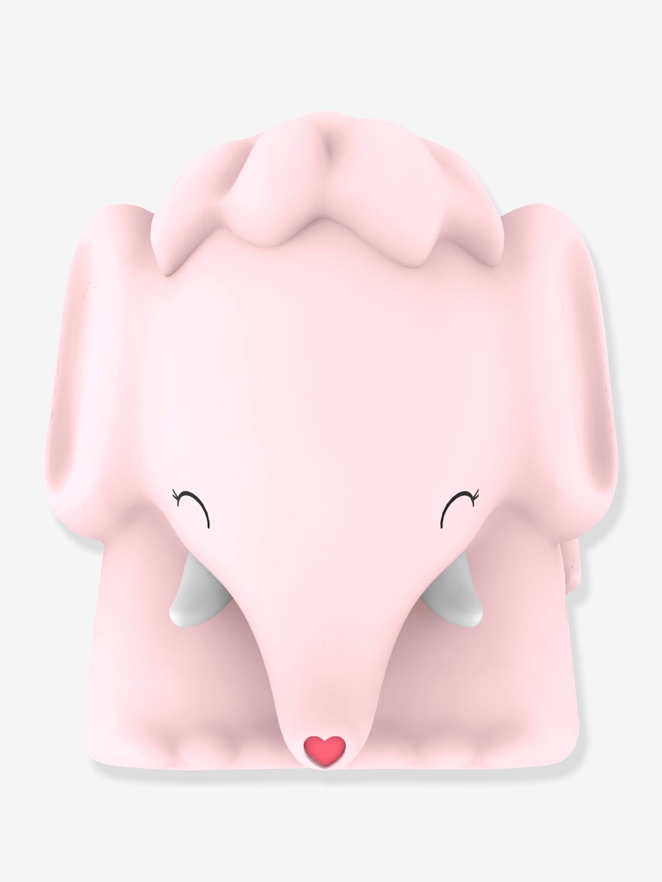 Softes Kinderzimmer Akku-Nachtlicht Elefant MAYA DHINK - rosa