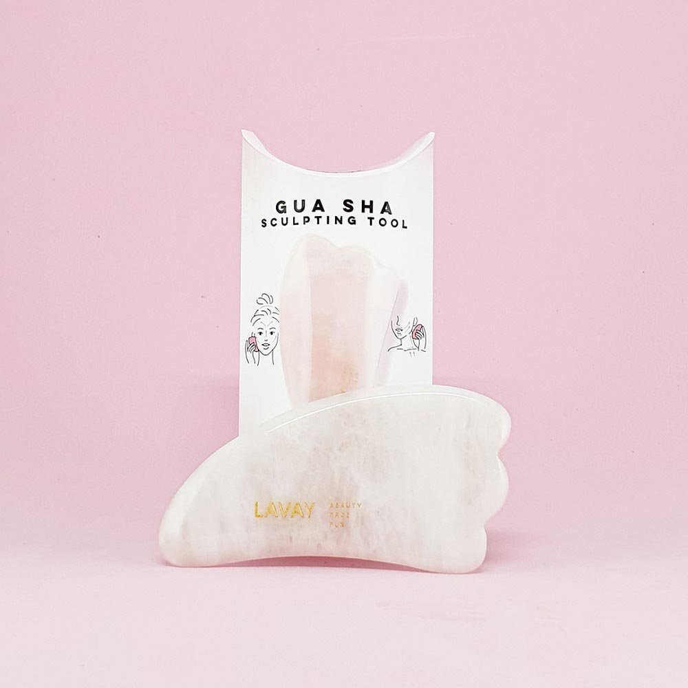 LAVAY Paris Beauty-Tools Gua Sha – Sculpting tool – Rosenquartz
