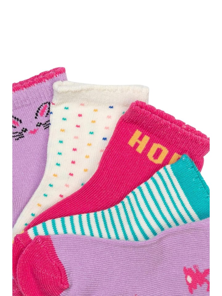 Minoti 5er-Set: Kurzsocken NBG SOCK 35 in lila günstig kaufen