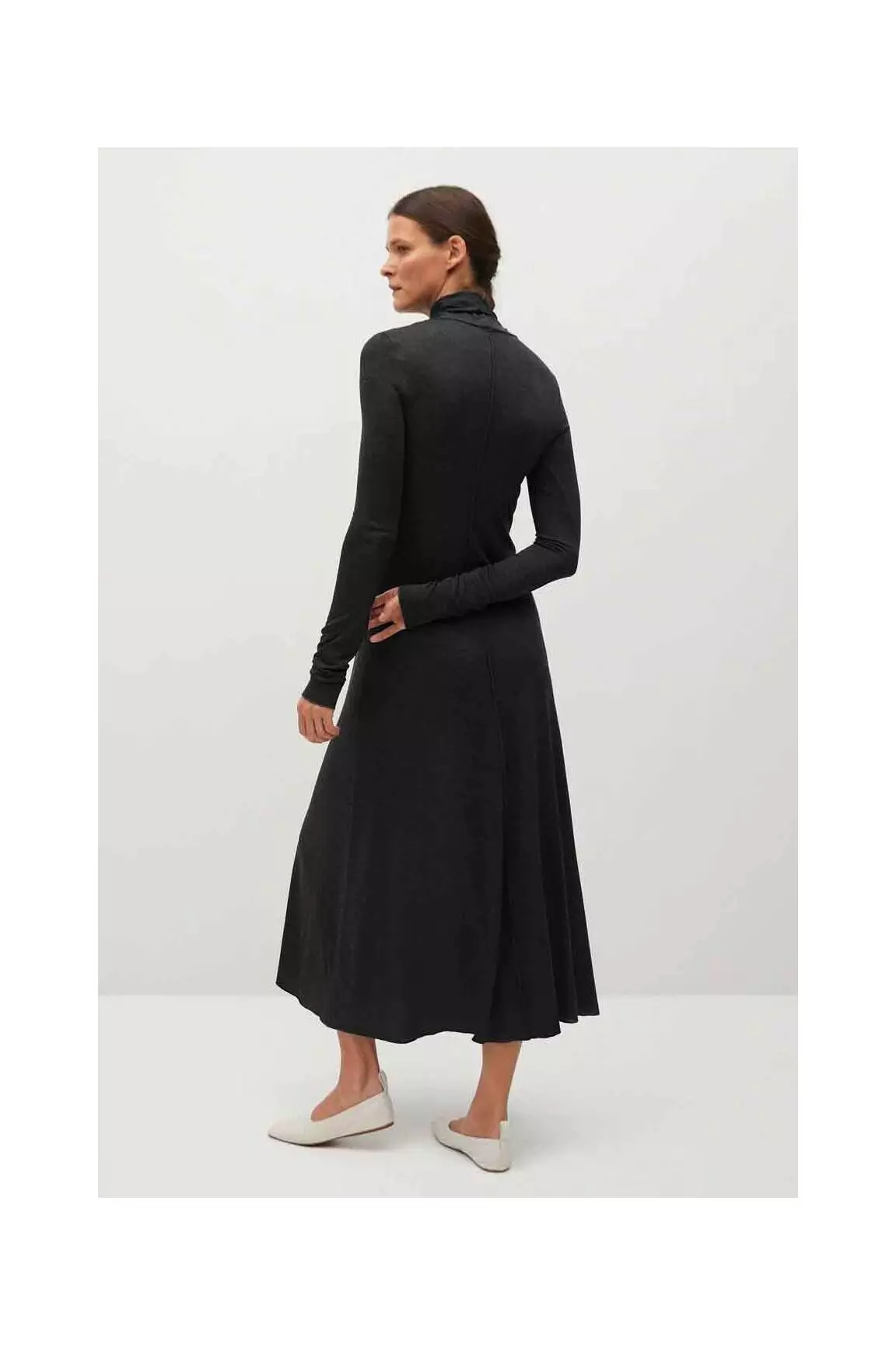 Mango Robes Longues Femme couleur gris