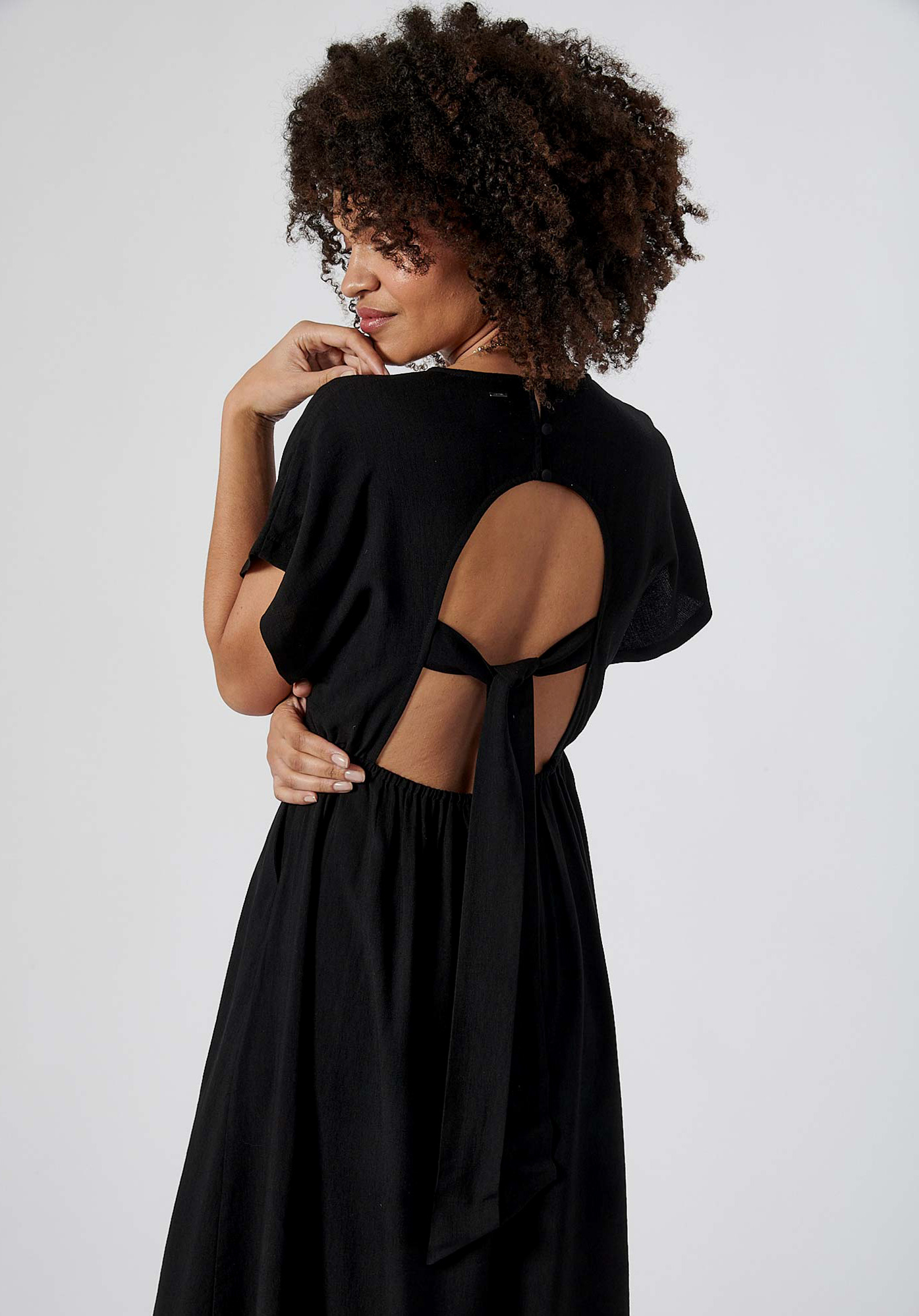 CAEL   Robe longue noire Femme