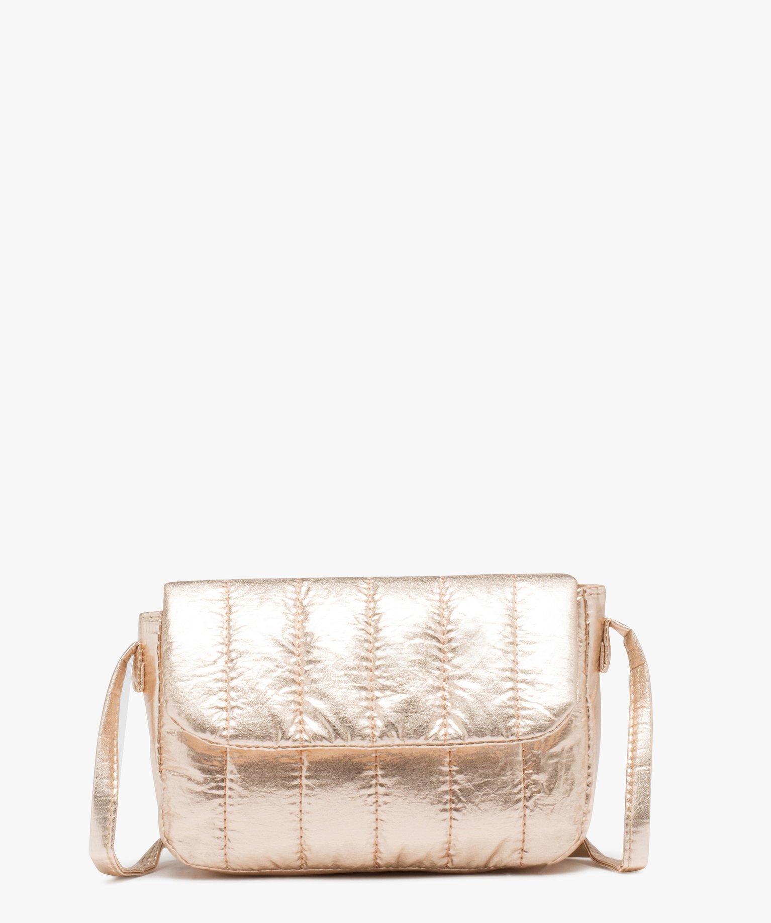 Sac besace compact et matelassé fille or | GEMO