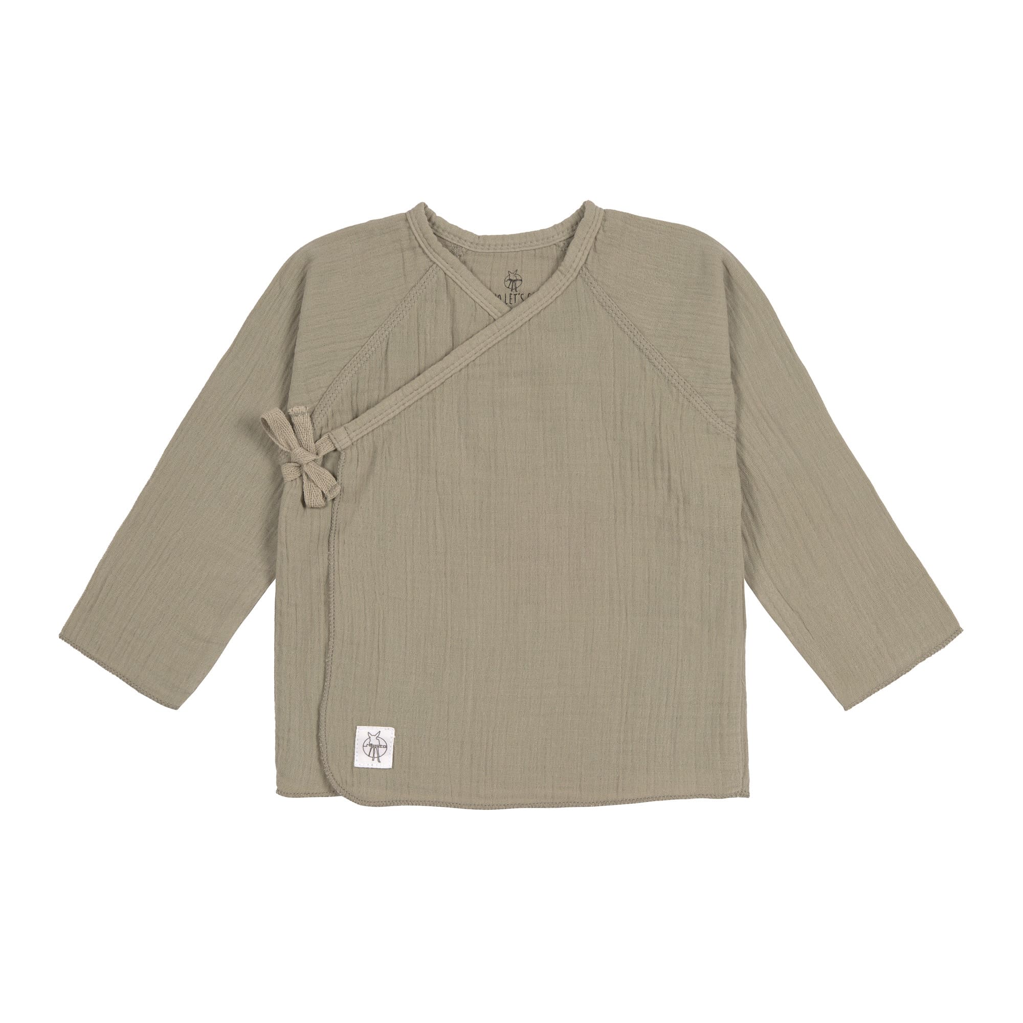Baby Wickelshirt - Bio Baumwolle, Oliv