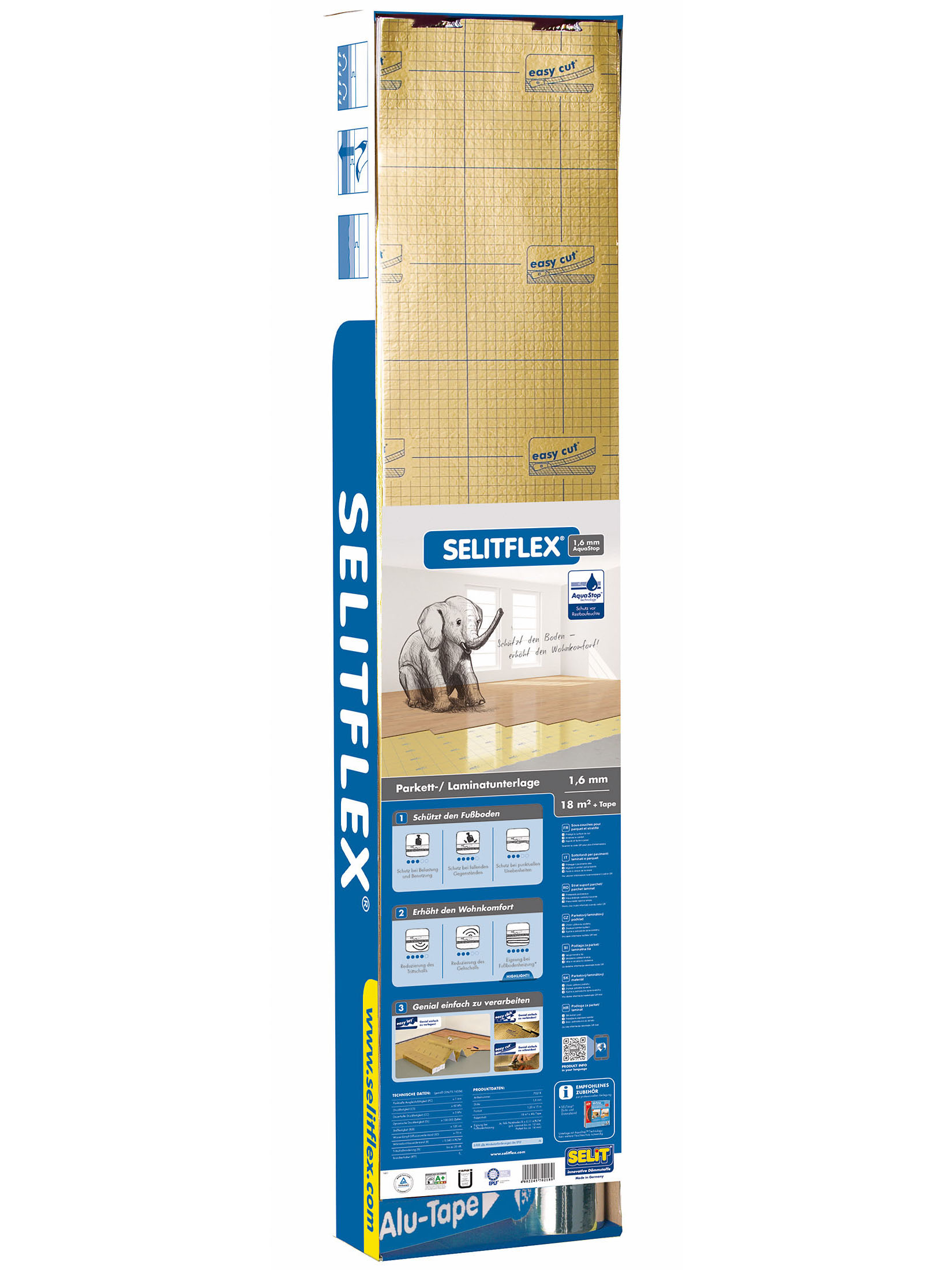 Selitflex Dämmunterlage, Dunkelbeige