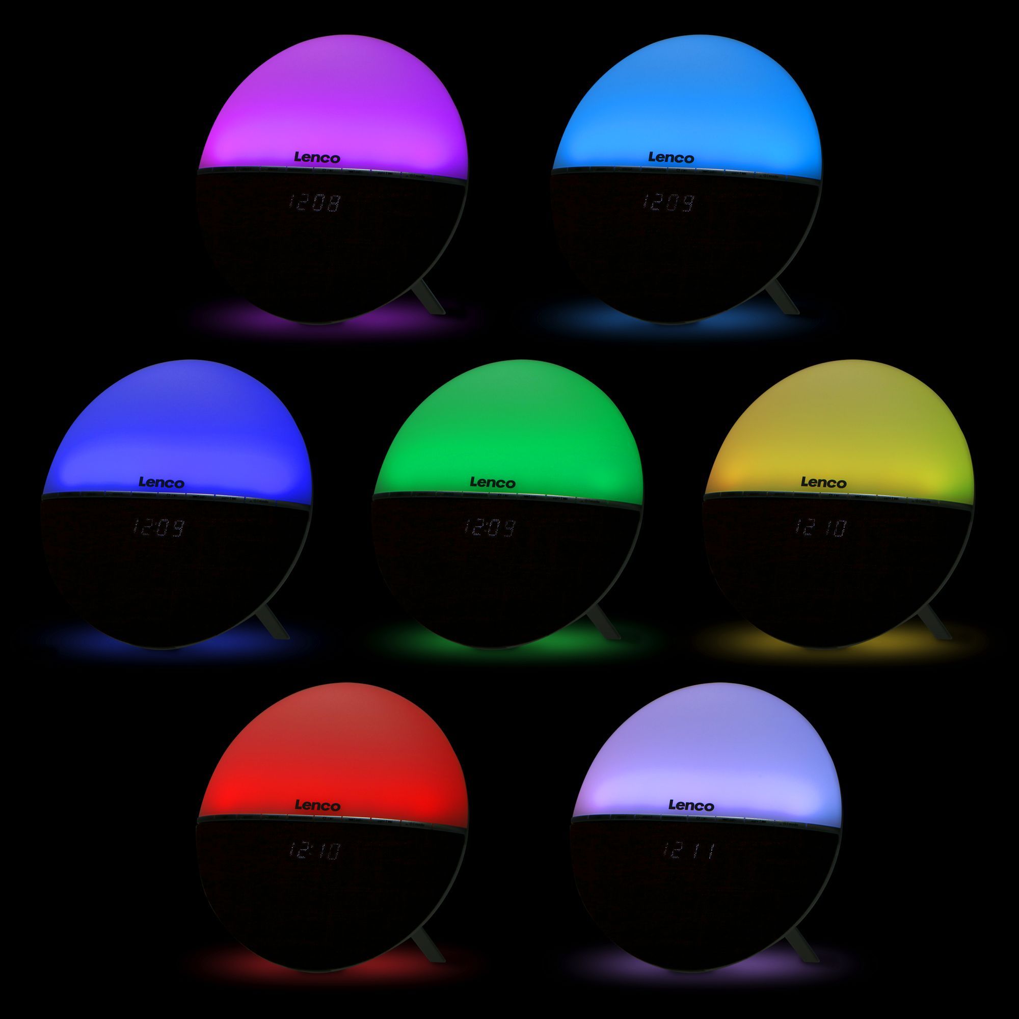 Lenco CRW-4BY FM-Radiowecker und Wake-up Light