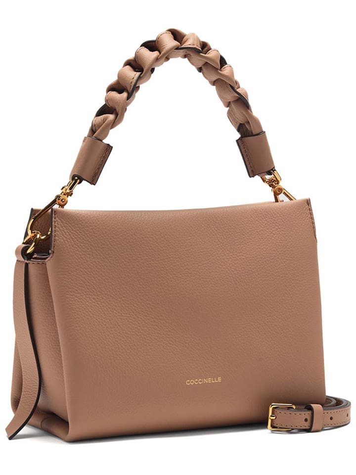 COCCINELLE Leder-Henkeltasche in Hellbraun - (B)23 x (H)18 x (T)10 cm günstig kaufen onesize