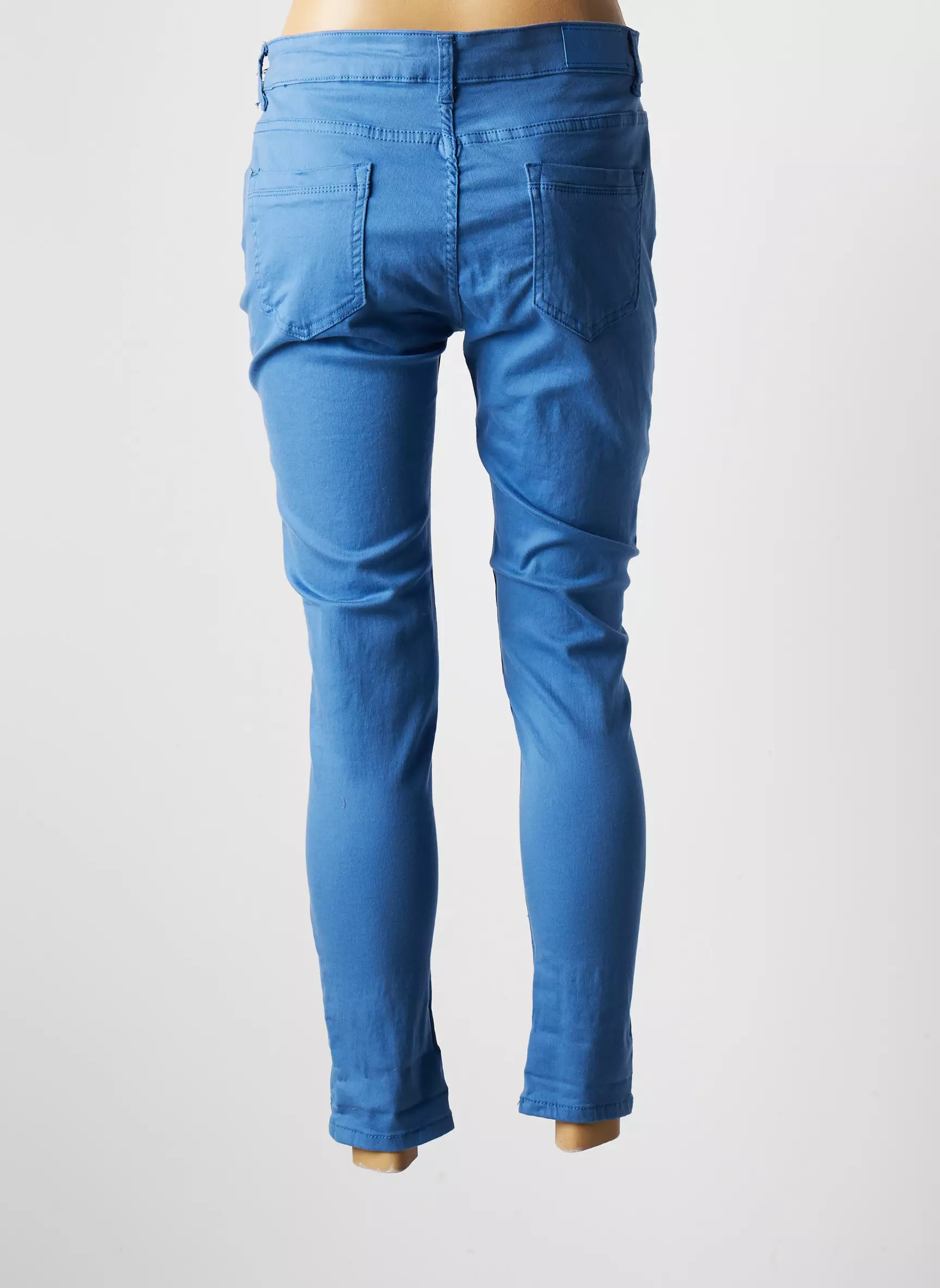 Voggo Pantalons Slim Femme couleur bleu