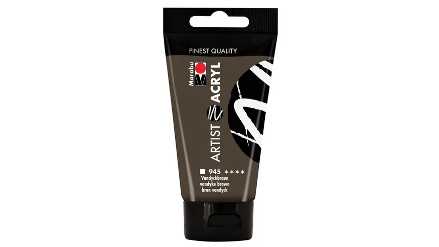 Marabu Artist Acryl, Vandyckbraun 945, 75 ml 75 ml