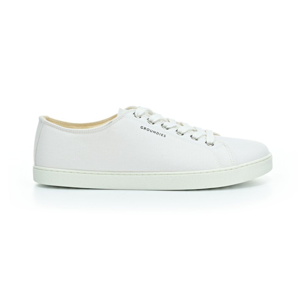 Groundies Lima White Canvas Barfußschuhe