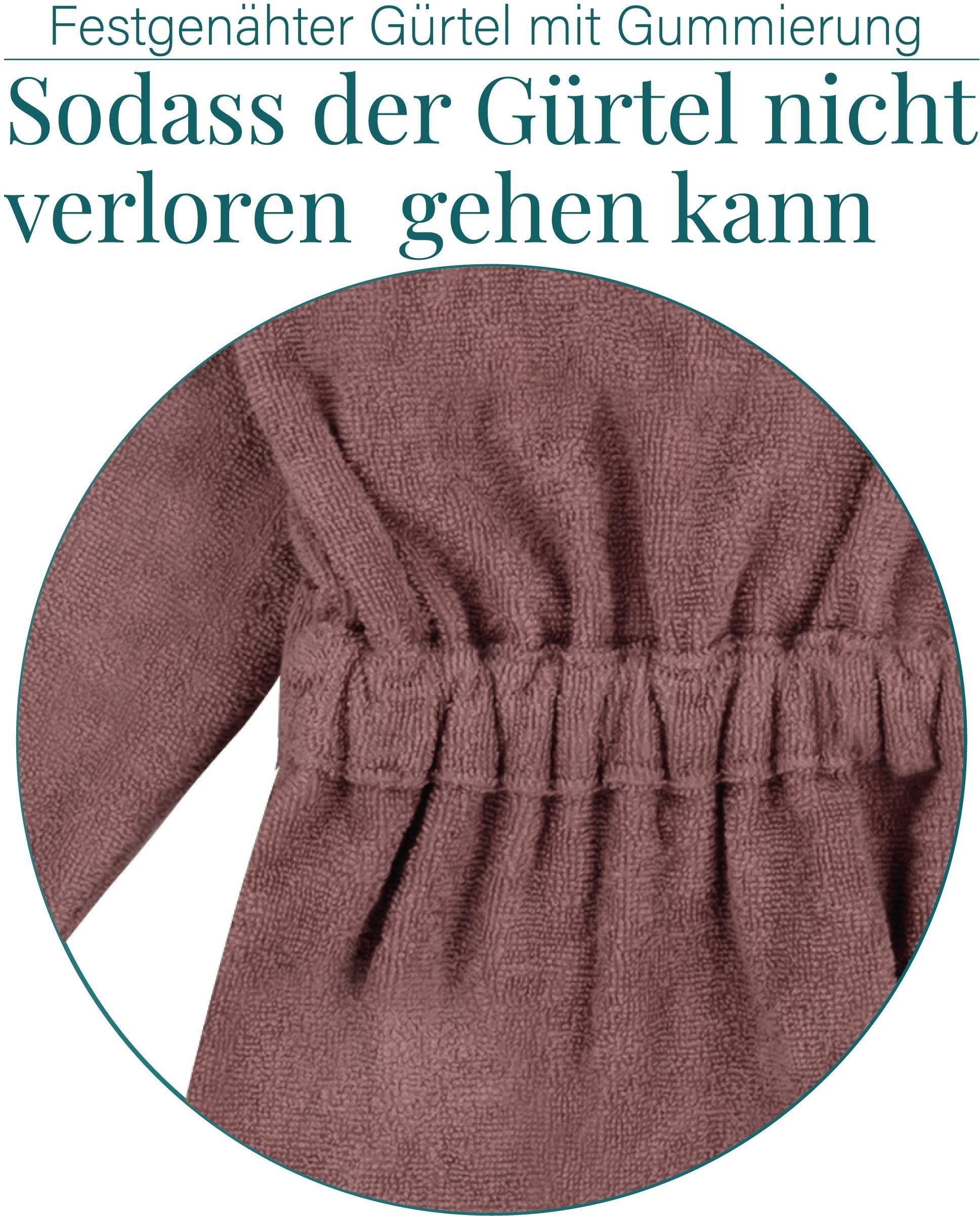 normani Kinderbademantel Kinder Bademantel aus Bio-Baumwolle Ljubljana, Bio-Baumwolle, Kapuze, Bindegürtel, Kinderbademantel aus weichem und schadtsofffreiem Material