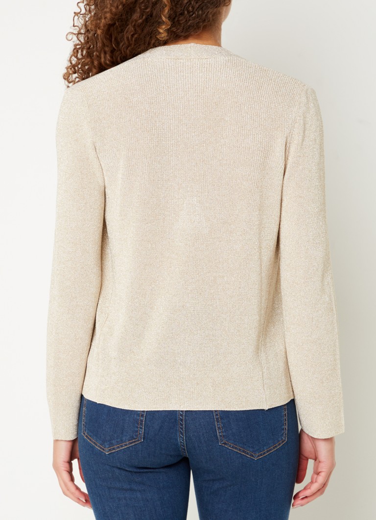 Cardigan Gerard Darel Lexane, tricotat fin cu lurex.