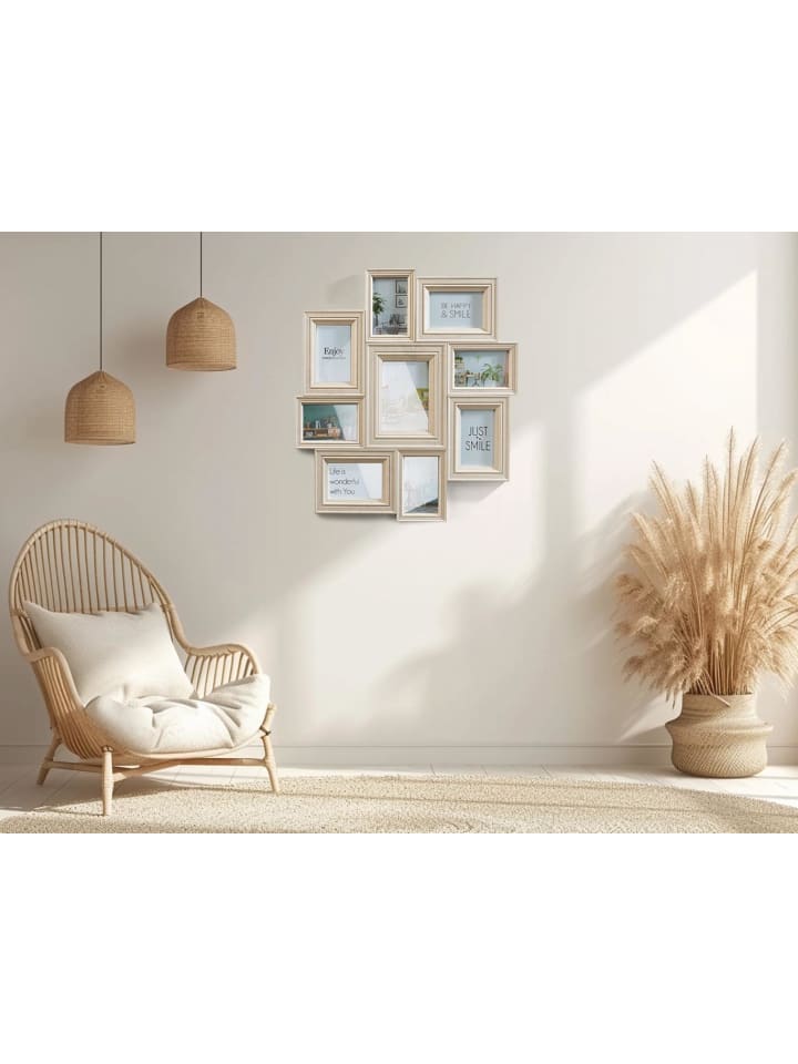 kobolo Bilderrahmen Collage BEIGE9 in Beige günstig kaufen onesize