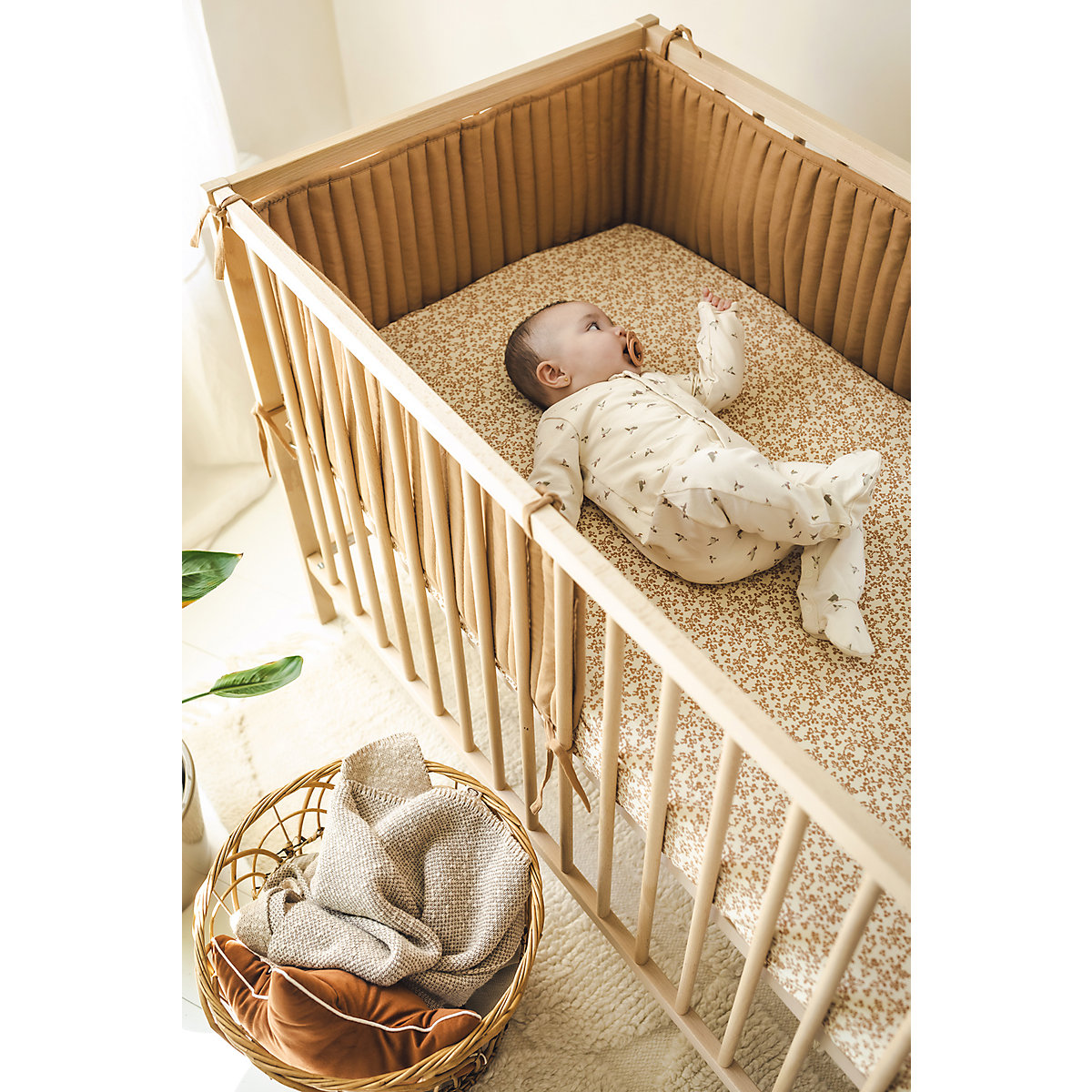 Bumper Für Den Laufstall Quilted Bed Bumper Cot Bettschutzgitter