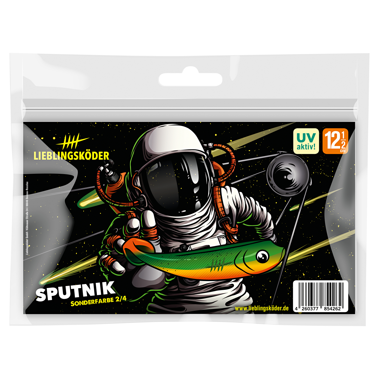 Lieblingsköder Gummifisch Zanderköder (12,5 cm, Sputnik)