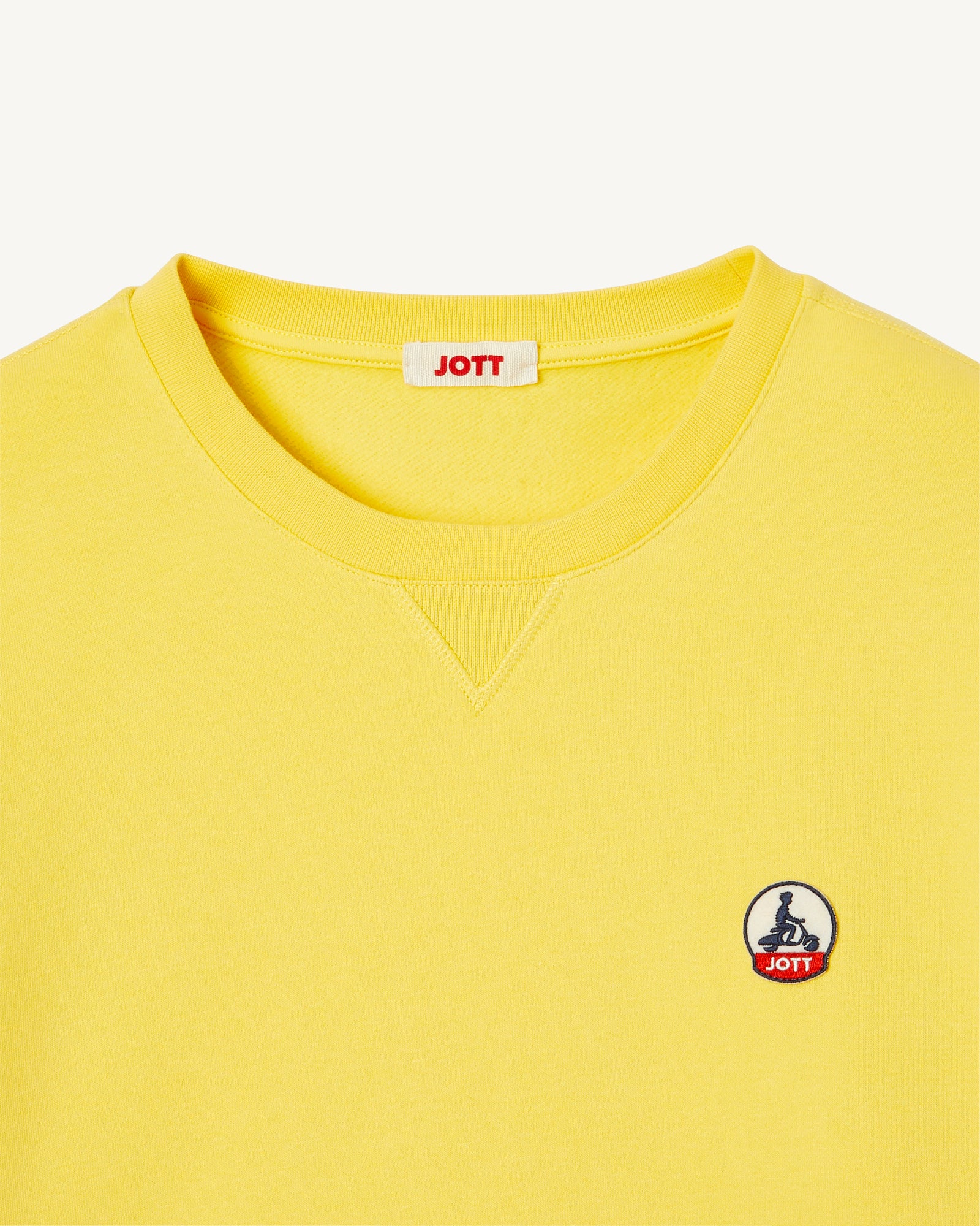 Sweat homme en coton biologique Jaune clair Braga