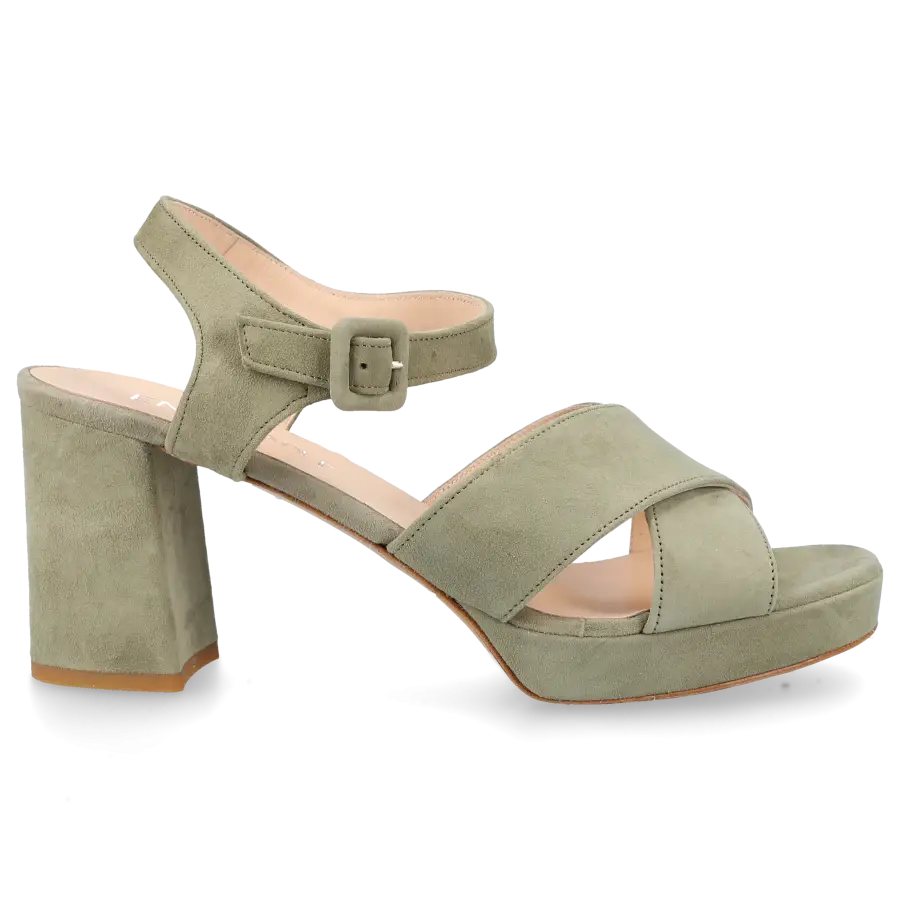 EN AVANT - Sandalen LUXE Veloursleder - grün