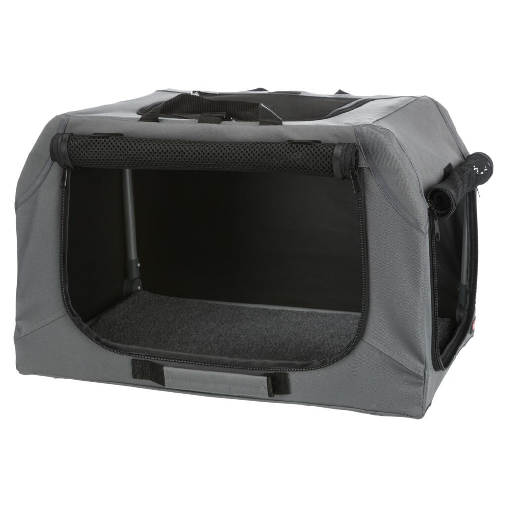 Trixie Transportboxen & Gitterboxen Trixie Mobile Kennel Easy grau XS-S