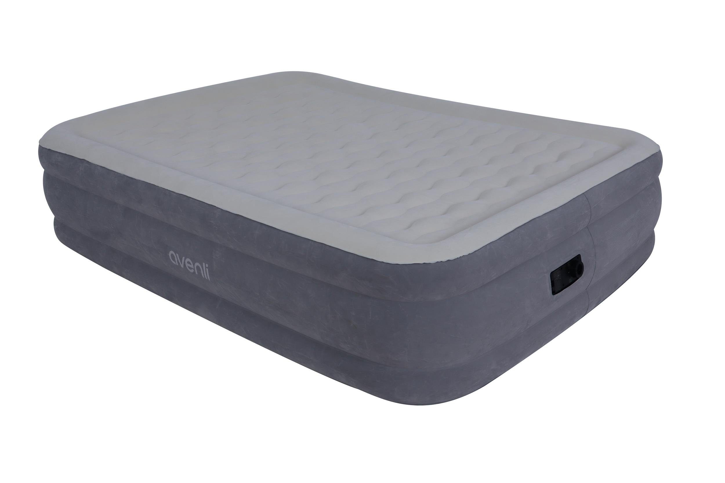 Avenli Luftbett Luftmatratze selbstaufblasend 203 x 152 x 46 cm, (Doppelbett für 2 Personen), Gästebett mit integrierter Pumpe