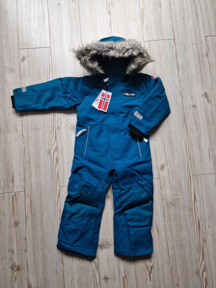 Trollkids Schneeanzug Kirkenes in petrol günstig kaufen 140