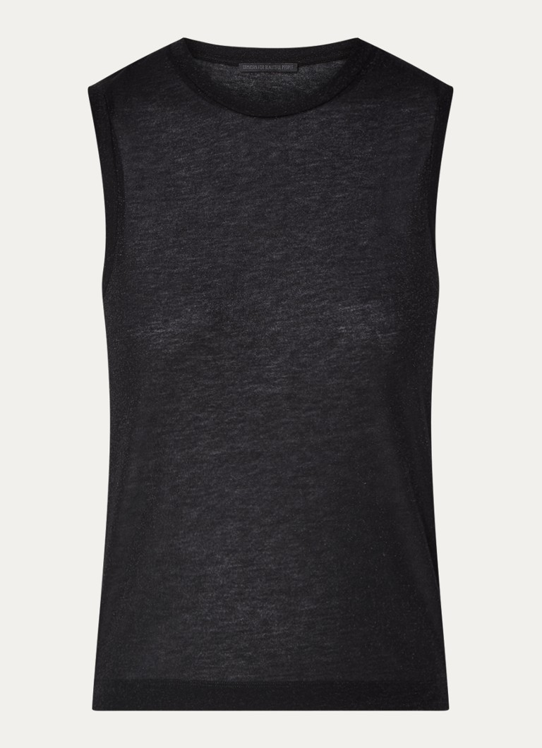 DRYKORN  Victorie semi-transparante top met lurex