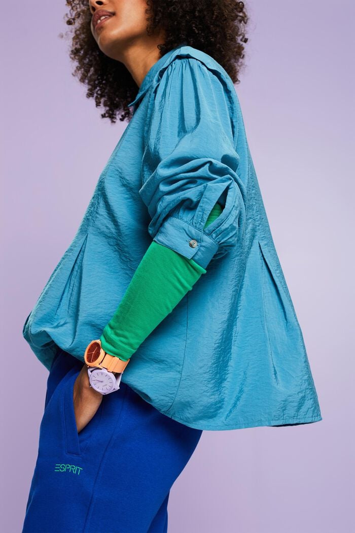Bluse in Crinkle-Optik
