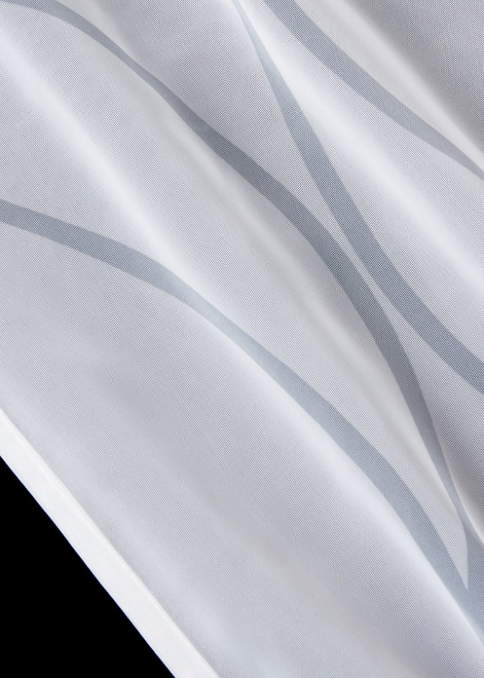 Gardine mit Wellen Druck (1er Pack)
