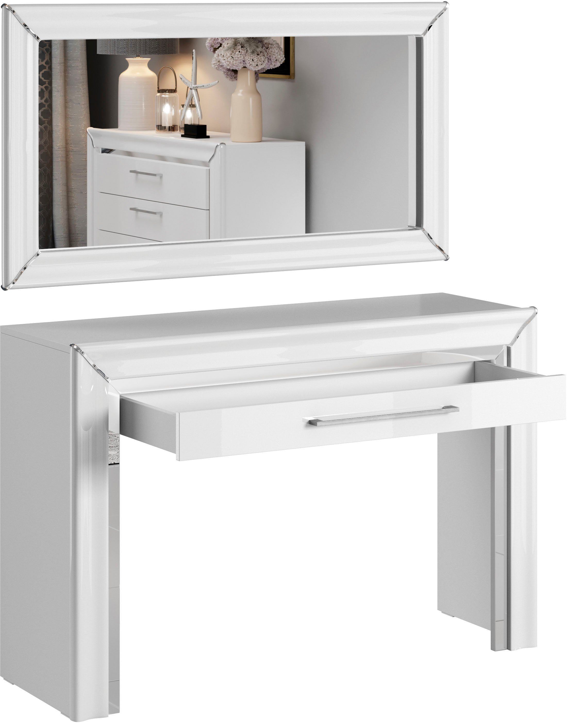 Leonique Schlafzimmer-Set Arno, (2-St), Konsole und Spiegel