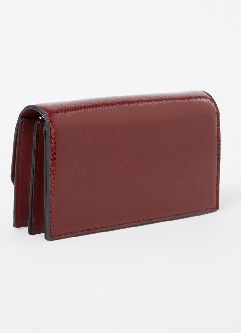 Borsa a tracolla Dune London in pelle color zaffiro con tracolla removibile.