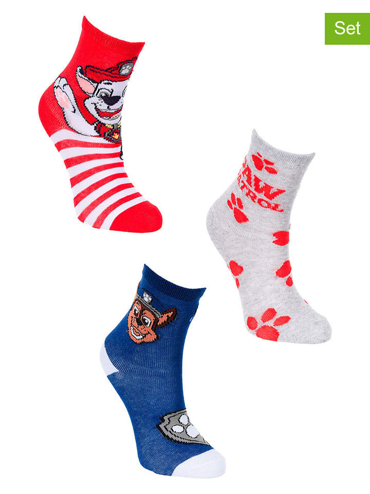 Paw Patrol 3er-Set: Socken 