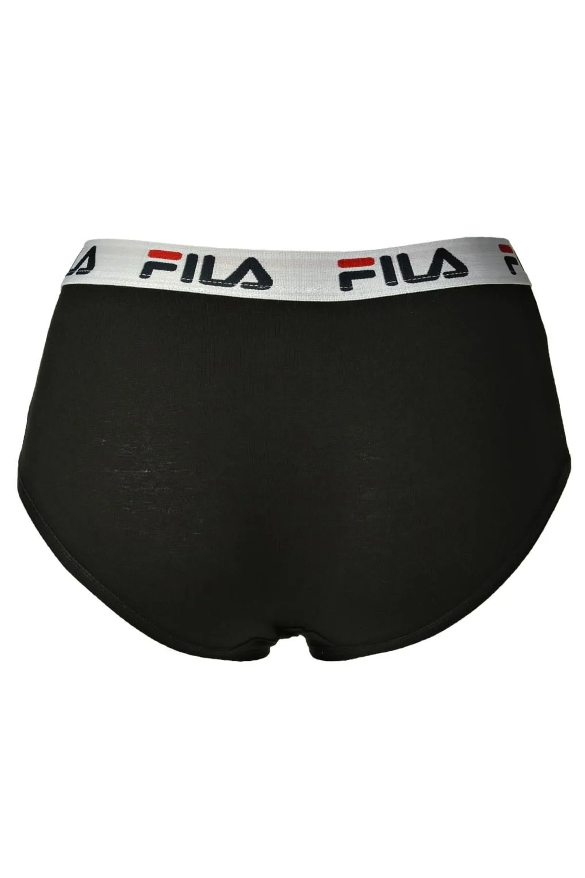 FILA  Damen Hipster - 4er Pack Slip, Logo-Bund, Cotton Stretch, einfarbig