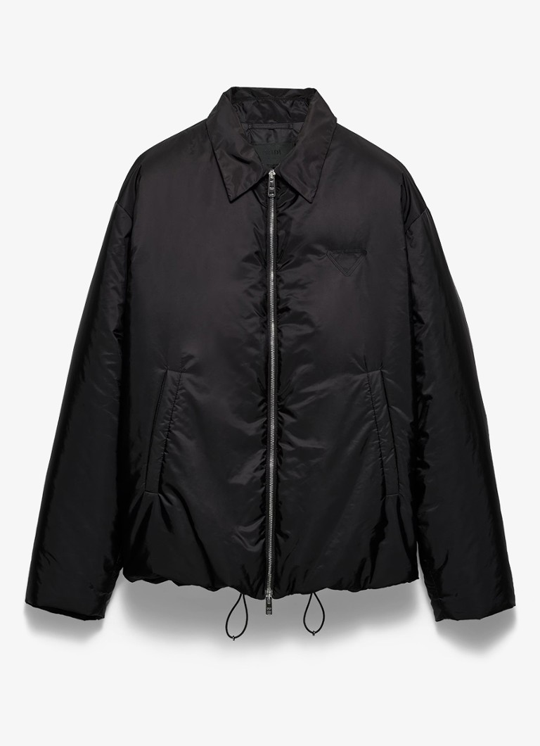 Prada Re-Nylon oversized quilted jacket with side pockets