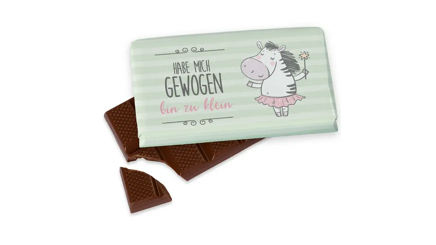 Geschenk für Dich Schokolade Habe mich gewogen 40 g