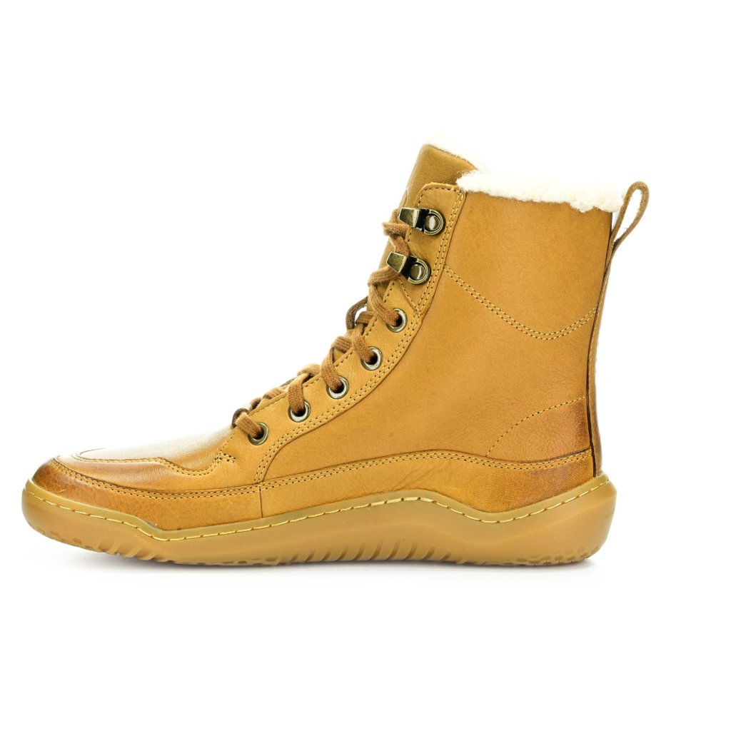 Vivobarefoot Gobi Boot Warmlined L Light Tan Winterbarfußschuhe