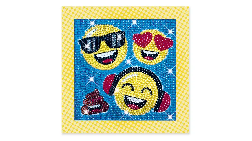 CRAZE DIAMONDZ CRSYTAL PAINTING Starter Set Funny Faces