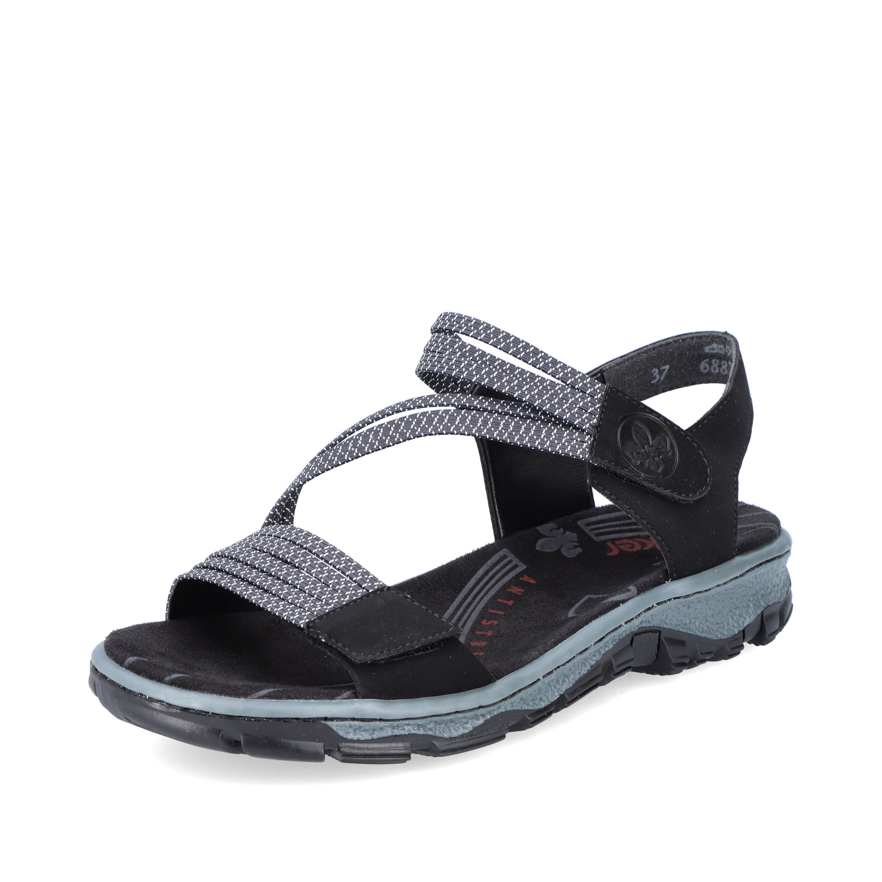 Rieker Damen Trekkingsandalen graphitschwarz