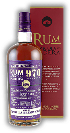 Engenhos do Norte Agricola da Madeira Rum 970 7 Jahre 2016/2023 Brandy Cask 53,9% Engenhos do Norte Agricola da Madeira Rum 970 7 Jahre 2016/2023 Brandy Cask 53,9% Limitierte Sonderedition. Alter 16/23 - 0,7	 Liter - Vol 53,9%
